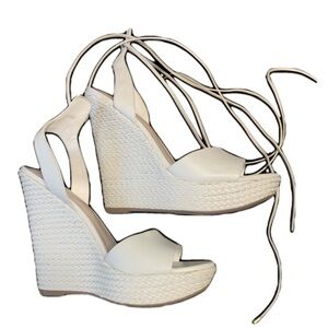 Aldo Wedges Size 6 Cream Color